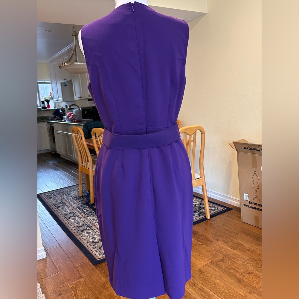 Spense Purple Ruffle Midi Dress - Picture 2 of 6